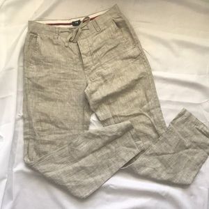 Cream Linen Men’s Pants